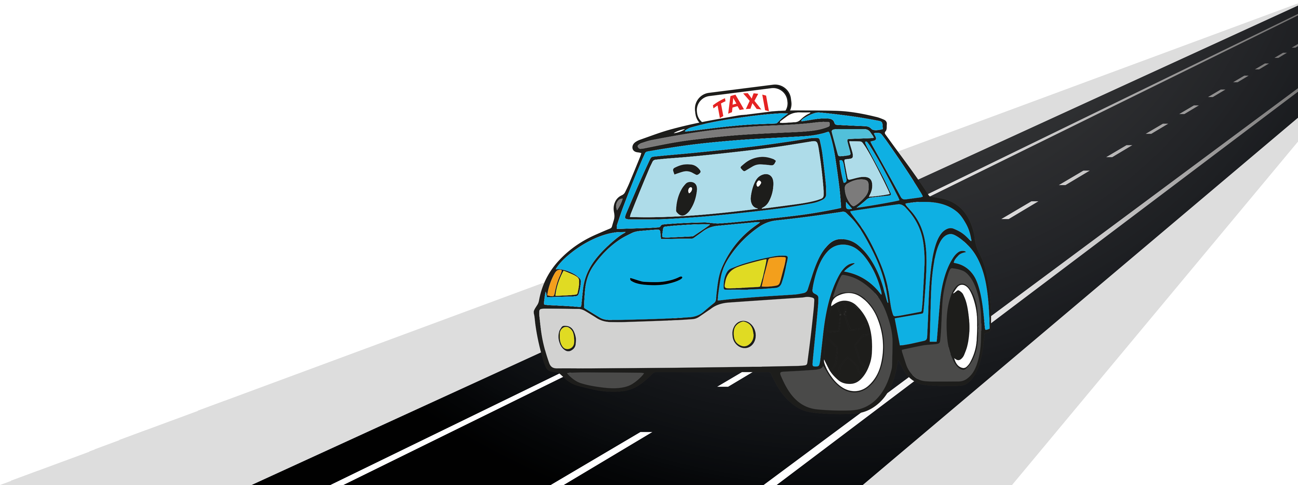 Image d'un taxi qui arrive